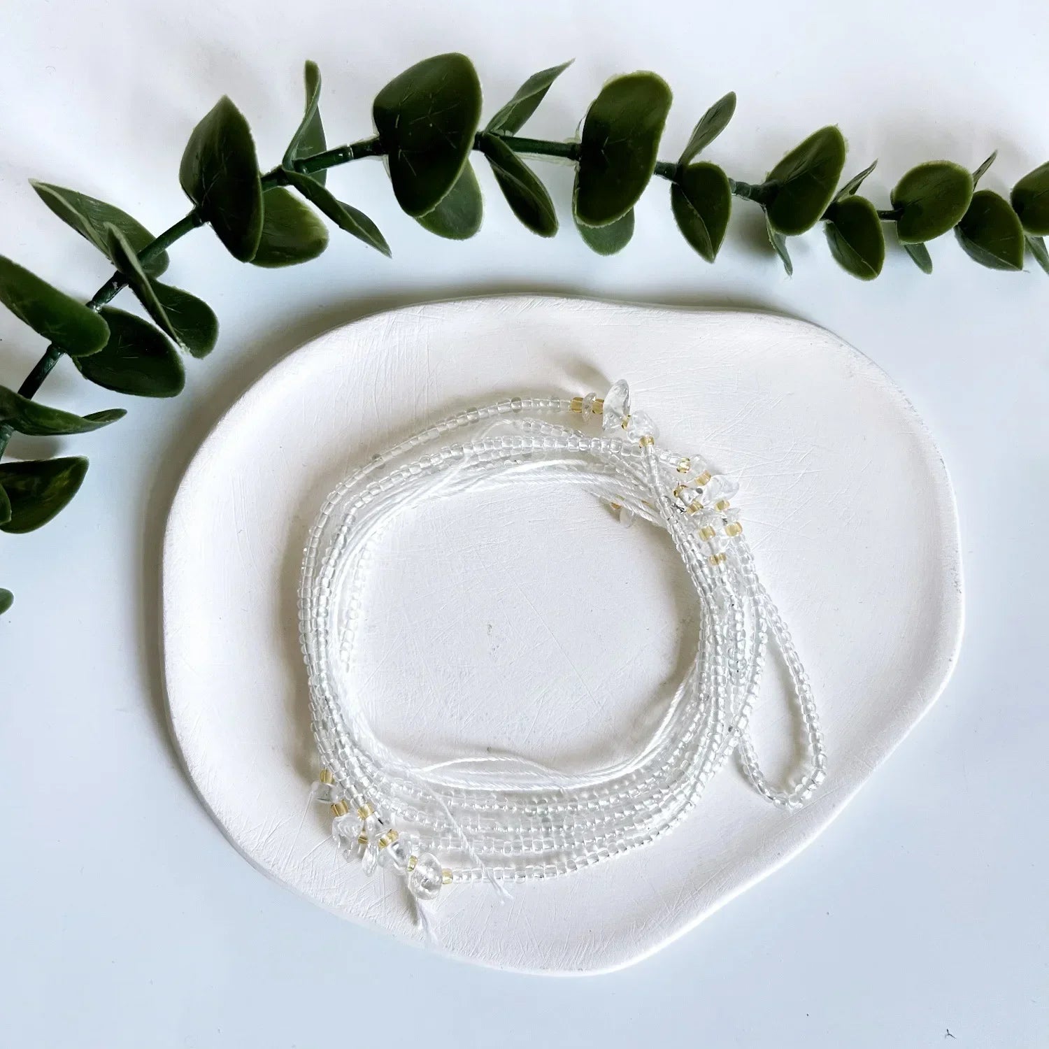 Bohemian 4mm Beads Waist Chain – Handmade Belly Necklace